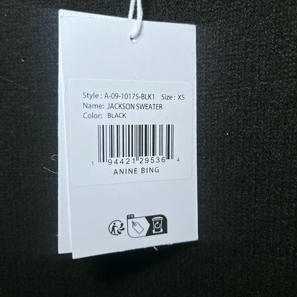 Jackson Sweater ANINE BING Black XS - Picture 4 of 4